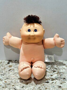 Cabbage Patch Kids 25th Anniversary Preemie Baby Doll 12 Inch Brown Tuft Hair